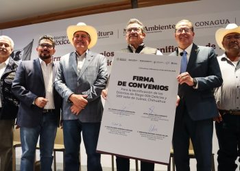 Convenio Estado y Federación para la tecnificación de los distritos de Riego 05 Delicias y 09 Valle de Juárez